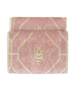 Furn Geometric Jacquard Hand Towel - Blush