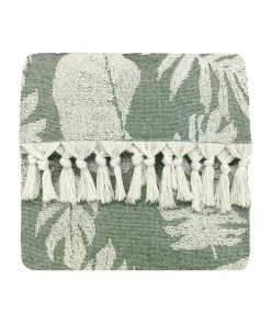 Furn Tropical Bath Towel - Green