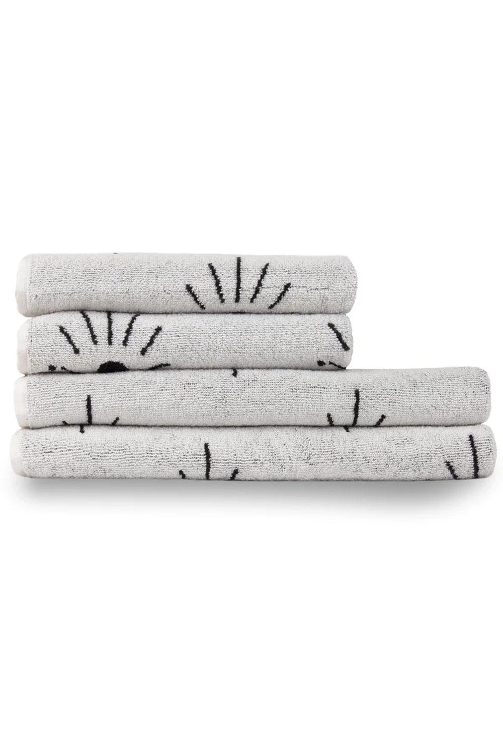 Furn Abstract Towel Set (Pack Of 4) - Ivory 3 Furn Abstract Towel Set (Pack Of 4) - Ivory