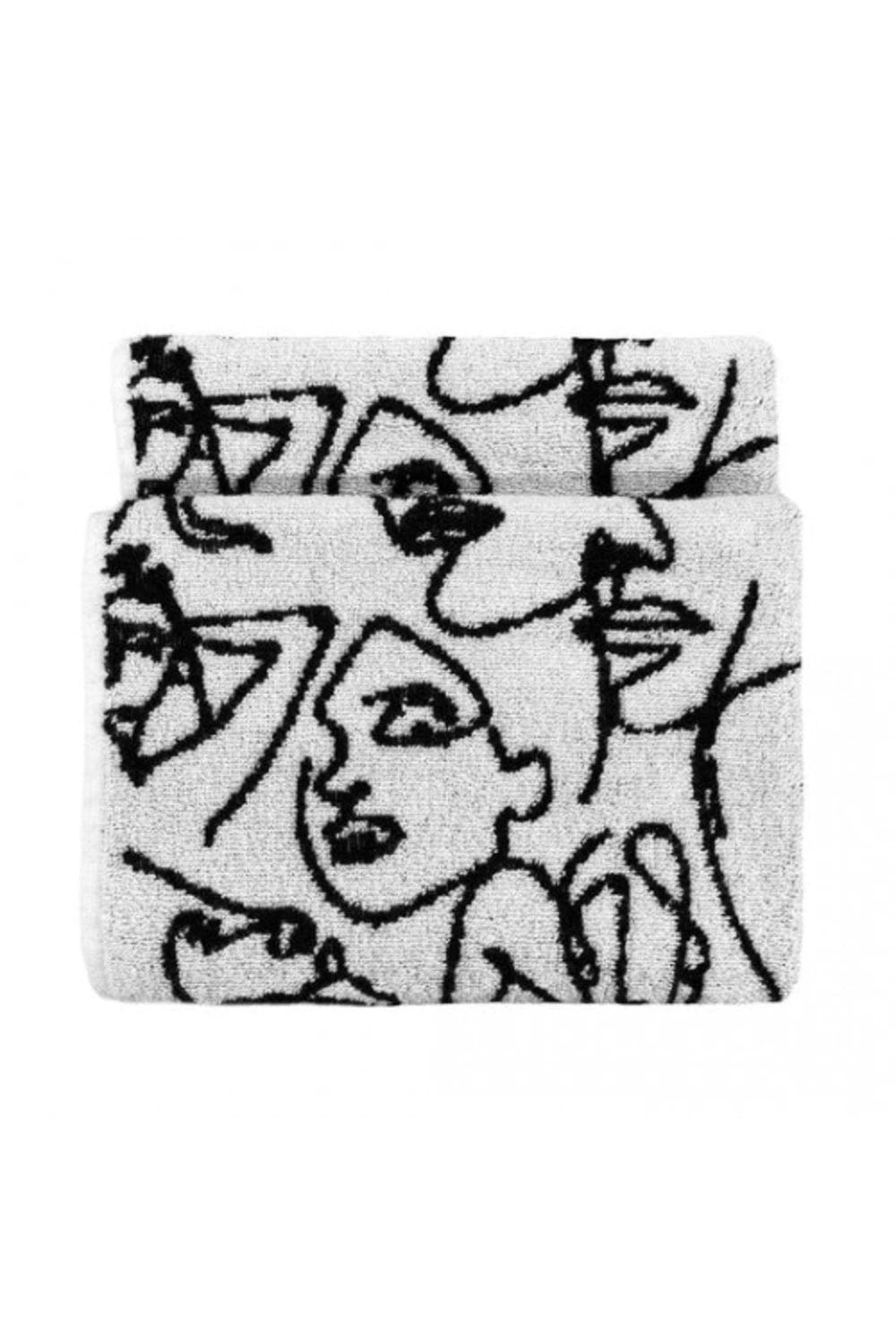 Furn Everybody Abstract Jacquard Hand Towel - Black 3 Furn Everybody Abstract Jacquard Hand Towel - Black