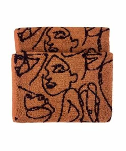 Furn Everybody Abstract Jacquard Hand Towel - Pecan