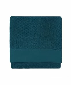 Furn Textured Woven Hand Towel - Blue