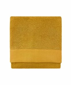 Furn Textured Woven Hand Towel - Ochre