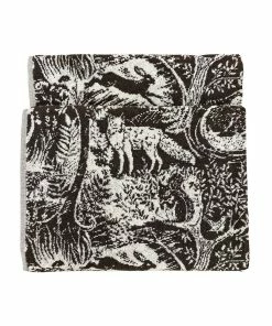 Furn Winter Woods Animals Jacquard Bath Towel
