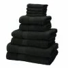 GENERIC Egyptian Cotton Hand Towel One Size - Black -Enchante Home-shop M05063238214248 814864804