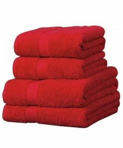 GENERIC Egyptian Cotton Bath Sheet - Red - One Size