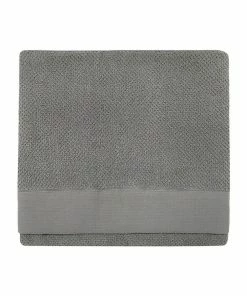 Furn Textured Weave Bath Towel - Cool Grey - 130 Cm X 70 Cm