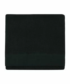 Furn Textured Weave Bath Towel - Black - 130 Cm X 70 Cm