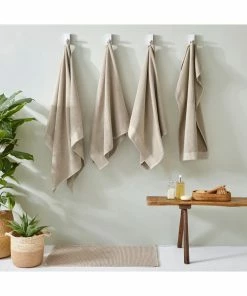 Furn Textured Weave Bath Towel - Natural - 130 Cm X 70 Cm -Enchante Home-shop M05063238782198 499533926