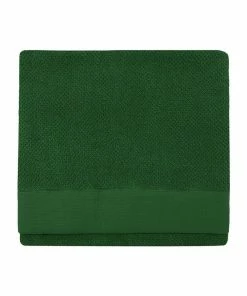 Furn Textured Weave Bath Towel - Dark Green - 130 Cm X 70 Cm