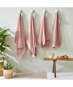 Furn Textured Weave Bath Towel - Blush - 130c M X 70 Cm -Enchante Home-shop M05063238782235 3994104728