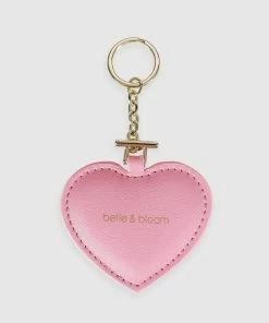 Belle & Bloom Stolen Heart Leather Keyring - Pink