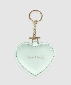 Belle & Bloom Stolen Heart Leather Keyring - Mint