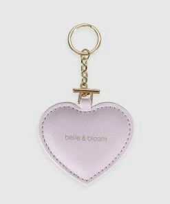 Belle & Bloom Stolen Heart Leather Keyring - Lilac