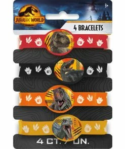 Unique Jurassic World Dominion Stretchy Bracelets [4 Per Pack] Gifts