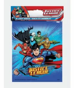 Unique Justice League Party Loot Bags [8 Per Pack] Gifts